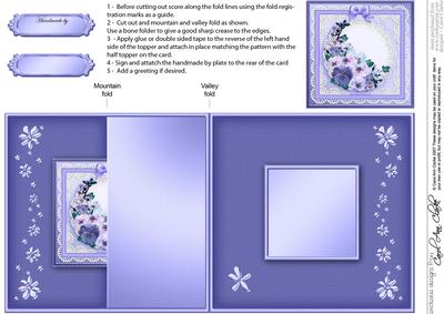 Spring Flowers No-hole Fold Back Card
