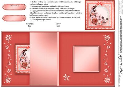 Spring Flowers No-hole Fold Back Card