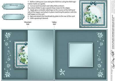 Spring Flowers No-hole Fold Back Card