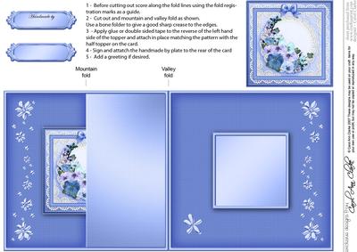 Spring Flowers No-hole Fold Back Card