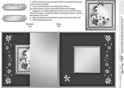Spring Flowers No-hole Fold Back Card
