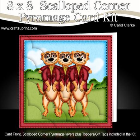 8 x 8 Meerkats Scalloped Corner Kit