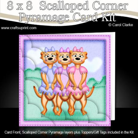 8 x 8 Meerkats Scalloped Corner Kit