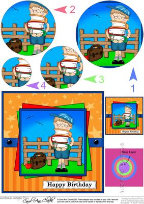 Boyz Schoolboy Zeke Circle Pyramage Topper