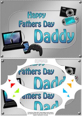 A5 Fathers Day Daddy Gadgets N Gizmos Scallop Corner