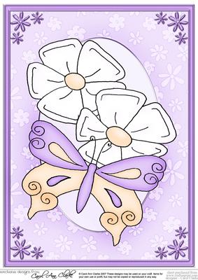 A4 Fluttery Butterfly