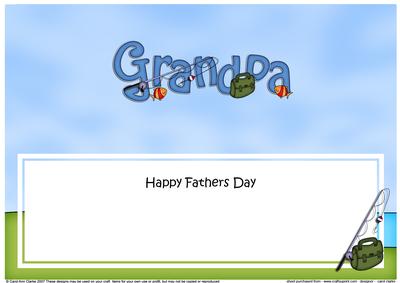 Fathers Day Grandpa Fishing Large Dl Matching Insert