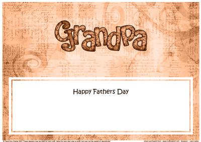 Fathers Day Grandpa Clocks Matching Large Dl Insert