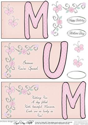 Mum Book Sheet