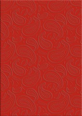 'paisley Embossed' Backing Paper - Mens DIY Colours