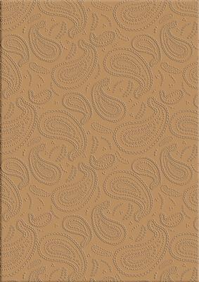 'paisley Embossed' Backing Paper - Mens DIY Colours