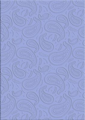 'paisley Embossed' Backing Paper - Mens DIY Colours
