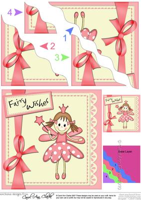 Fairy Twinkletoes and Lace Wavy Corner Side Stacker Topper