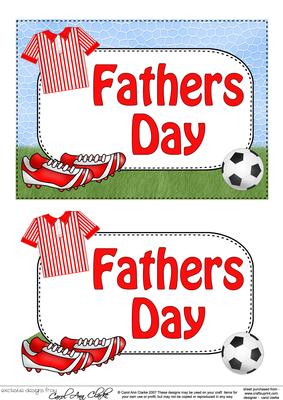 5x7 Fathers Day Football 3D Step by Step Decoupage