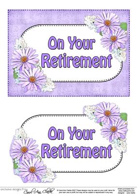 5x7 Retirement Daisies 3D Step by Step Decoupage