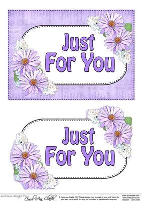5x7 Just for You Daisies 3D Step by Step Decoupage