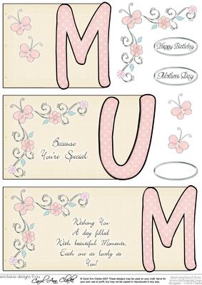 Mum Book Sheet