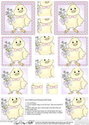 Little Chick Pyramage Sheet