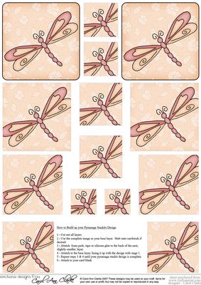 Dreamy Dragonfly Pyramage Sheet