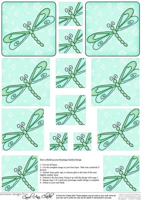 Dreamy Dragonfly Pyramage Sheet