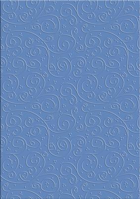 'swirls Embossed' Backing Paper - Flowers and Pearls Colours