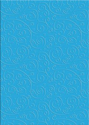 'swirls Embossed' Backing Paper - Flowers and Pearls Colours