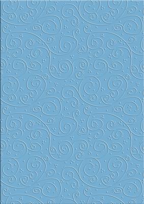 'swirls Embossed' Backing Paper - Flowers and Pearls Colours