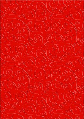 'swirls Embossed' Backing Paper - Flowers and Pearls Colours