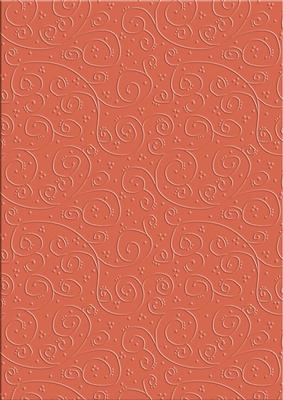 'swirls Embossed' Backing Paper - Flowers and Pearls Colours