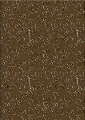'swirls Embossed' Backing Paper - Flowers and Pearls Colours
