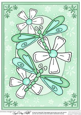 A4 Dreamy Dragonflies