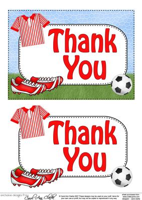 5x7 Thank You Football 3D Step by Step Decoupage