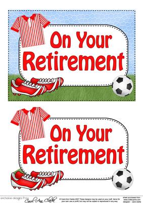 5x7 Retirement Football 3D Step by Step Decoupage