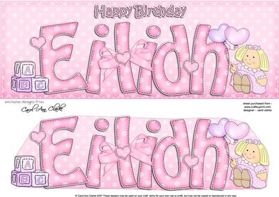 Large Dl Birthday Eilidh Teddies Quick Card N 3D Decoupage