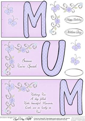 Mum Book Sheet