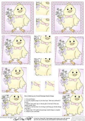 Little Chick Twisted Pyramage Sheet