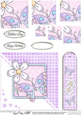 Butterfly Quick Card with Pyramage