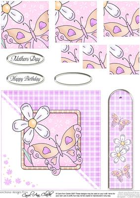 Butterfly Quick Card with Pyramage