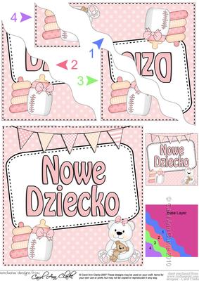 Polish New Baby Girl Wavy Corner Side Stacker