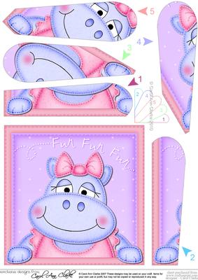 Hilda Hippo Fan Pyramage Topper