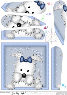 Jock Westie Dog Fan Pyramage Topper