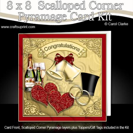 8 x 8 Love & Romance Scalloped Corner Kit