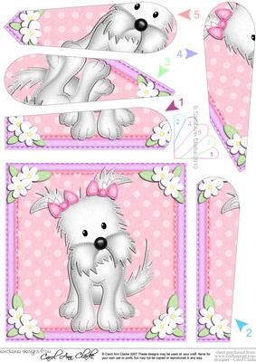 Jess Westie Dog Fan Pyramage Topper