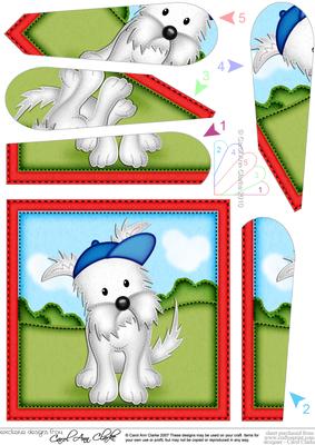 Jock Westie Dog Fan Pyramage Topper