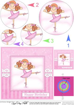 Girlz Betzi Ballerina Circle Pyramage Topper