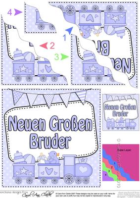 German New Baby Big Brother Wavy Corner Side Stacker