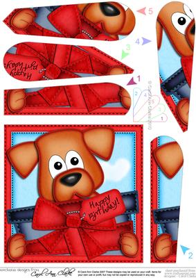 Rusty the Dog's Present Fan Pyramage Topper