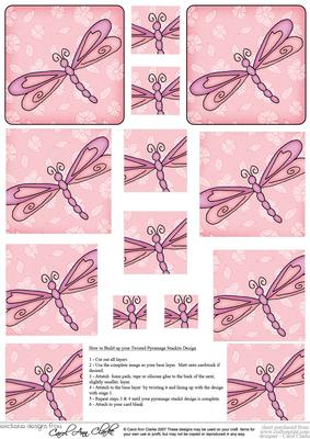 Dreamy Dragonfly Twisted Pyramage Sheet