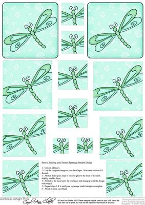 Dreamy Dragonfly Twisted Pyramage Sheet
