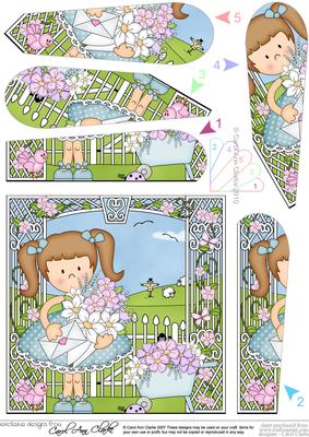 Girlz Liz's Love Letter Fan Pyramage Topper